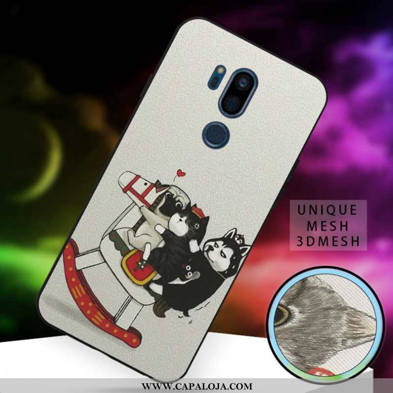 Capa Lg G7 Thinq Desenho Animado Costume Soft Telemóvel Branco, Capas Lg G7 Thinq Fofas Venda