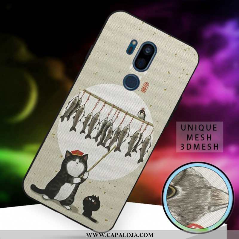 Capa Lg G7 Thinq Desenho Animado Costume Soft Telemóvel Branco, Capas Lg G7 Thinq Fofas Venda