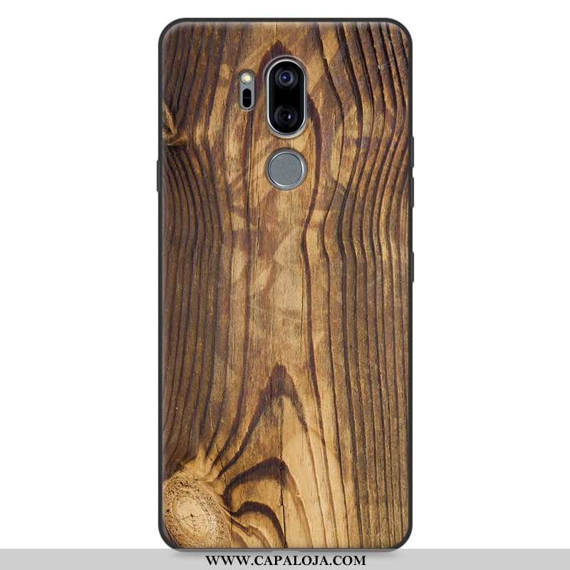 Capa Lg G7 Thinq Madeira Cases Masculino Feminino Caqui, Capas Lg G7 Thinq Soft Baratas