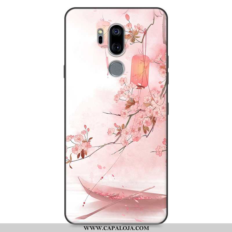 Capa Lg G7 Thinq Personalizada Masculino Telemóvel Midi Rosa, Capas Lg G7 Thinq Soft Baratas