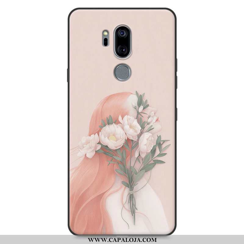 Capa Lg G7 Thinq Silicone Capas Antiqueda Masculino Vermelho, Lg G7 Thinq Tendencia Online