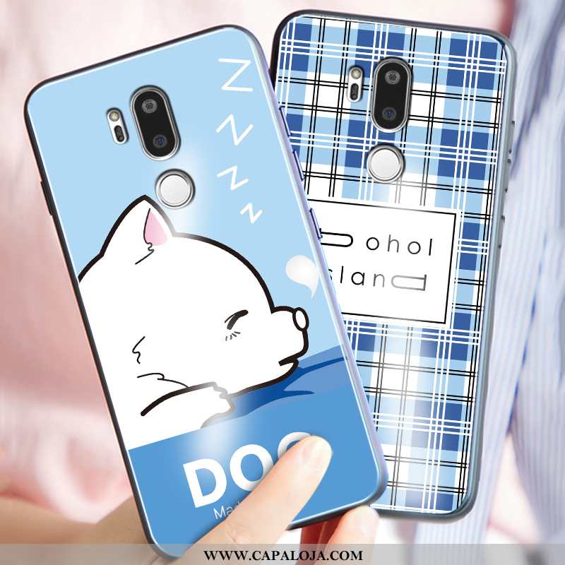 Capa Lg G7 Thinq Tendencia Azul Telemóvel Personalizada, Capas Lg G7 Thinq Soft Online