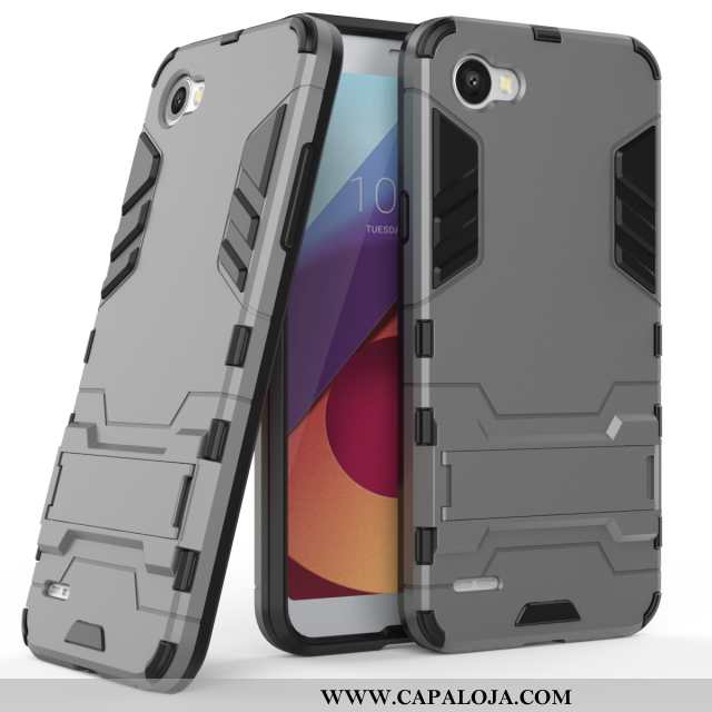 Capa Lg Q6 Personalizado Antiderrapante Completa Suporte Prata, Capas Lg Q6 Protetoras Comprar