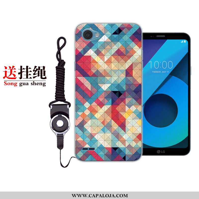 Capa Lg Q6 Silicone Soft Antiqueda Masculino Azul Escuro, Capas Lg Q6 Personalizada Promoção