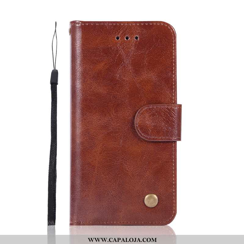 Capa Lg Q7 Couro Cinza Telemóvel Capas, Lg Q7 Vintage Comprar