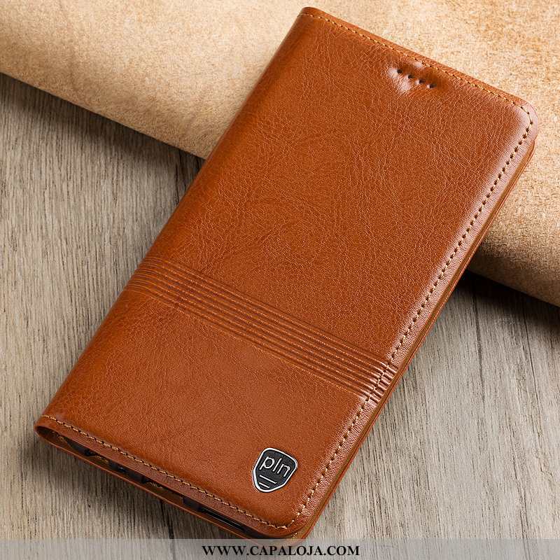 Capa Lg V30 Couro Antiqueda Completa Marrom Castanho, Capas Lg V30 Protetoras Online