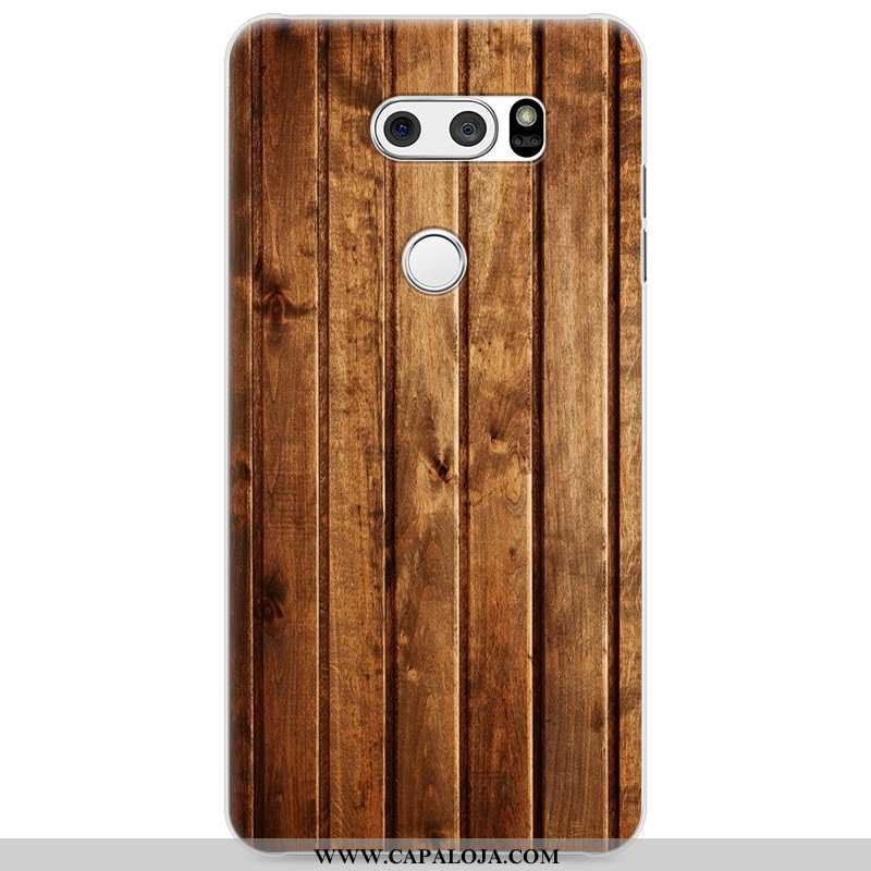 Capa Lg V30 Protetoras Capas Madeira Cinza, Lg V30 Personalizado Baratas