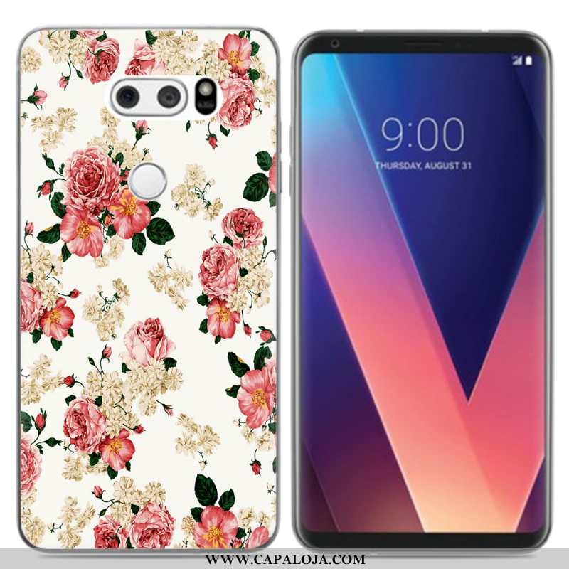 Capa Lg V30 Soft Pequena Criativas Capas Preto, Lg V30 Silicone Promoção