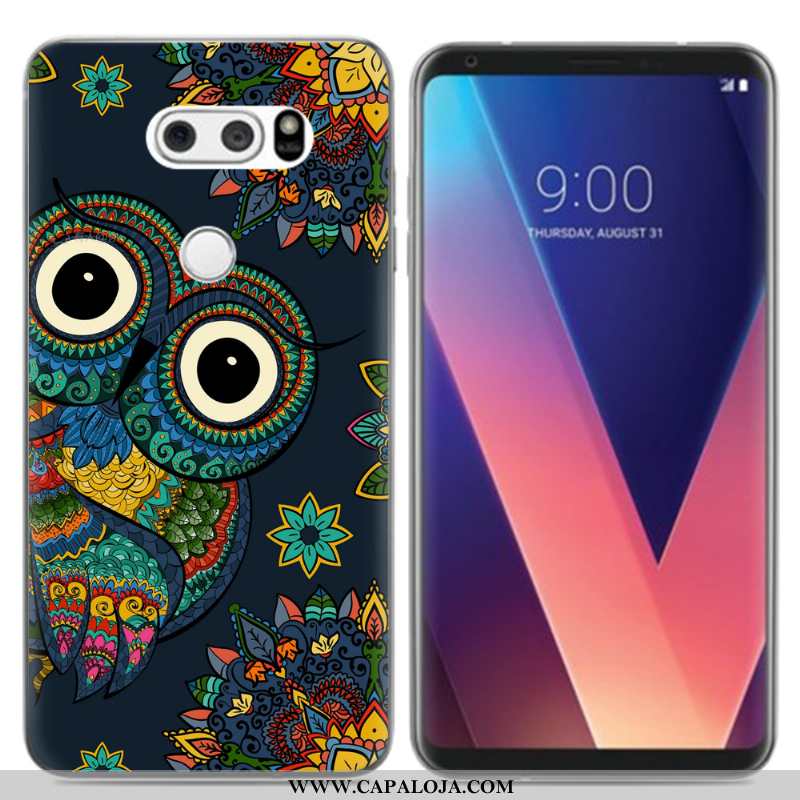 Capa Lg V30 Soft Pequena Criativas Capas Preto, Lg V30 Silicone Promoção