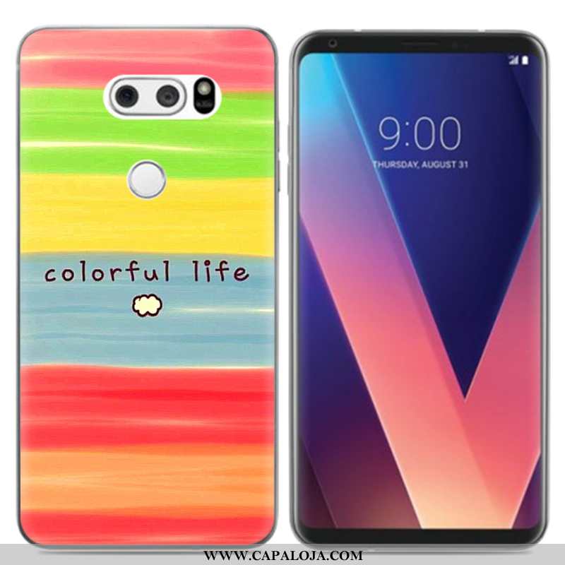 Capa Lg V30 Soft Pequena Criativas Capas Preto, Lg V30 Silicone Promoção