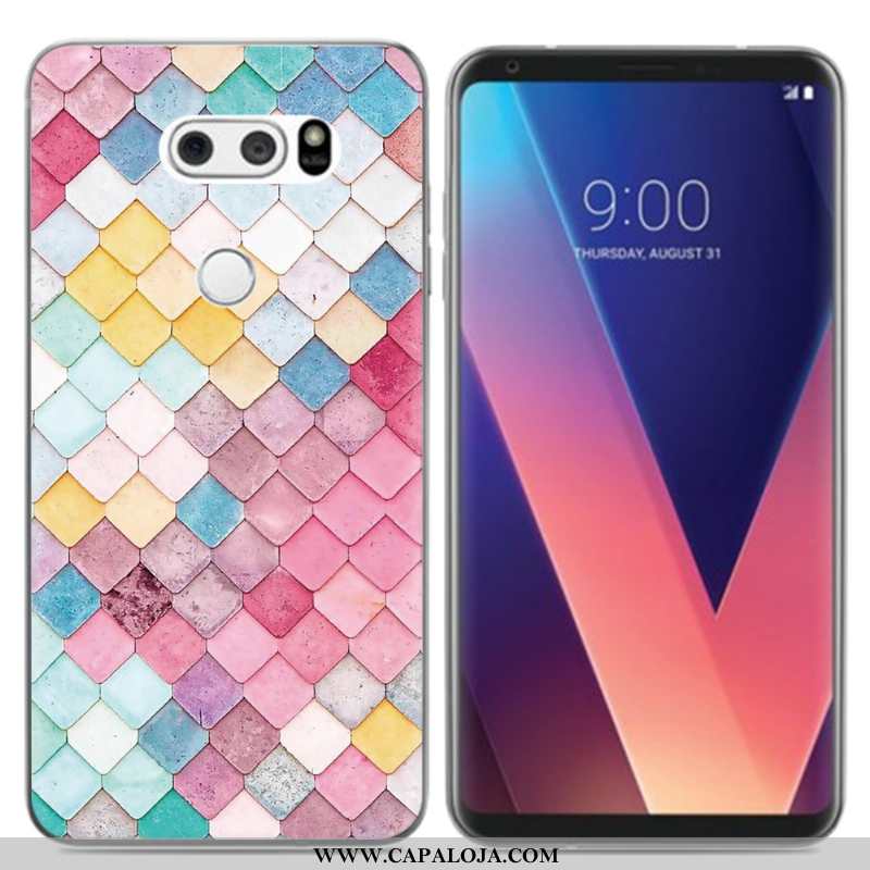 Capa Lg V30 Soft Pequena Criativas Capas Preto, Lg V30 Silicone Promoção