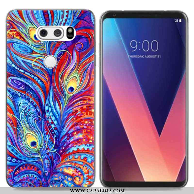 Capa Lg V30 Soft Pequena Criativas Capas Preto, Lg V30 Silicone Promoção