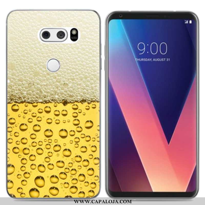 Capa Lg V30 Soft Pequena Criativas Capas Preto, Lg V30 Silicone Promoção