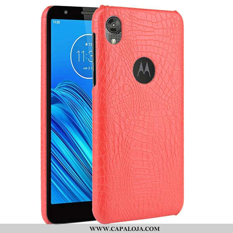 Capa Moto E6 Plus Couro Preto Feminino Capas, Moto E6 Plus Tendencia Barato