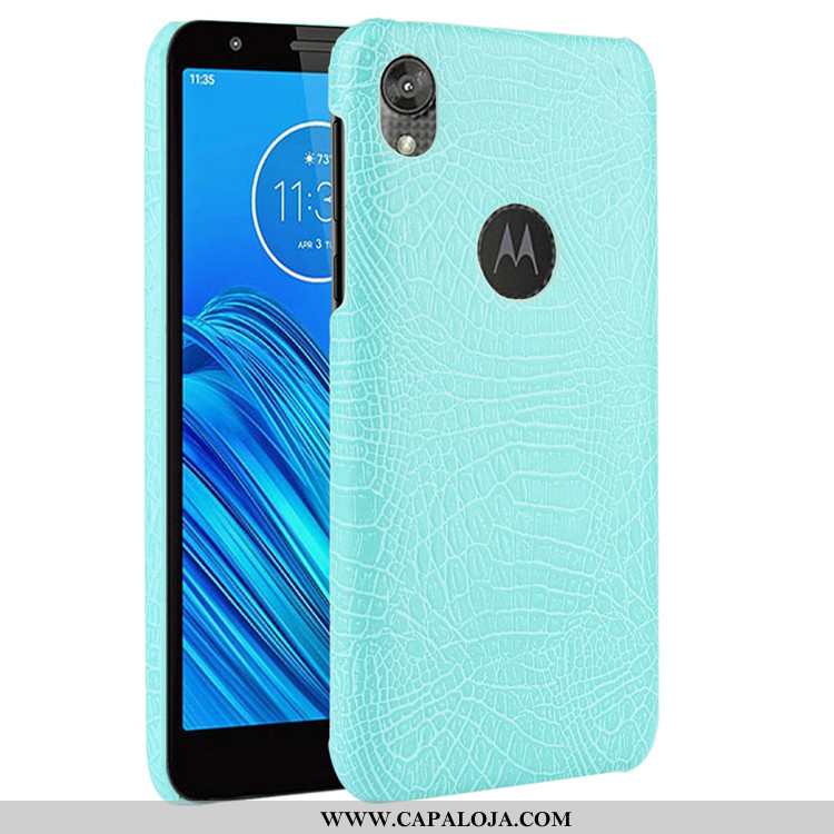 Capa Moto E6 Plus Couro Preto Feminino Capas, Moto E6 Plus Tendencia Barato