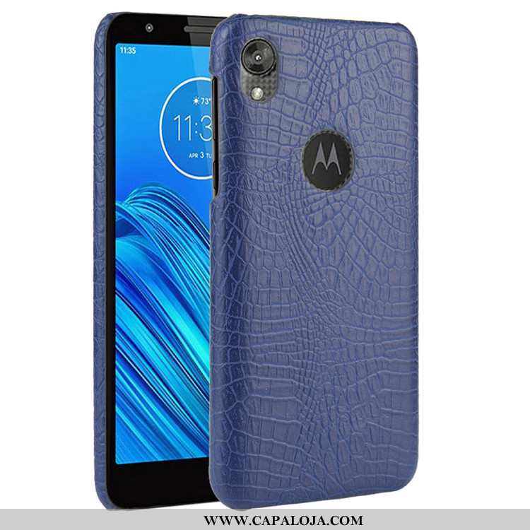 Capa Moto E6 Plus Couro Preto Feminino Capas, Moto E6 Plus Tendencia Barato