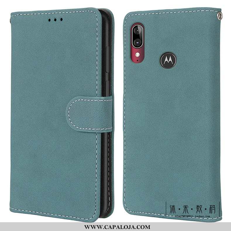 Capa Moto E6 Plus Fosco Capas Telemóvel Cases Verde, Moto E6 Plus Retro Barato