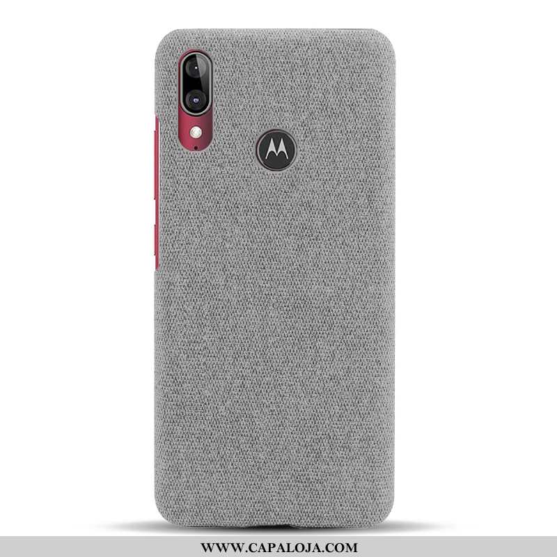 Capa Moto E6 Plus Protetoras Vermelha Telemóvel Tecido Vermelho, Capas Moto E6 Plus Slim Comprar