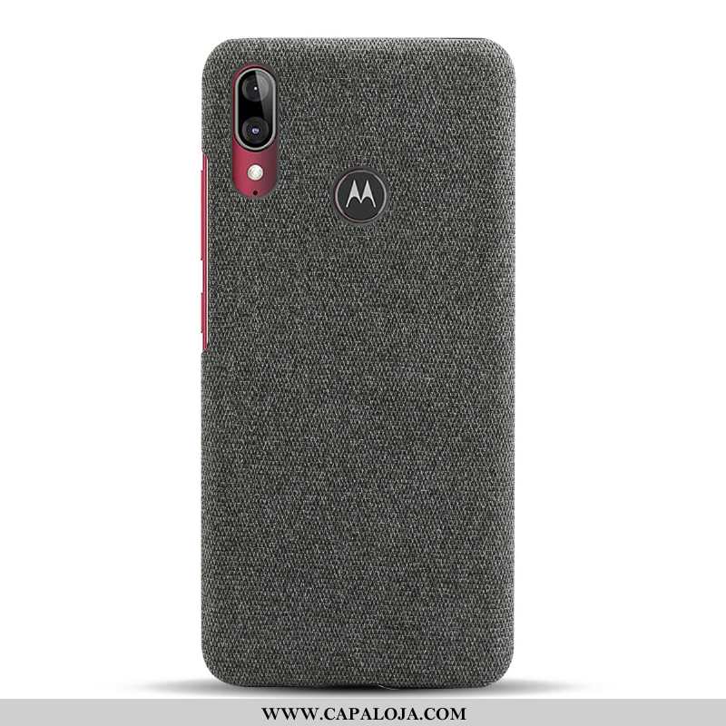 Capa Moto E6 Plus Protetoras Vermelha Telemóvel Tecido Vermelho, Capas Moto E6 Plus Slim Comprar