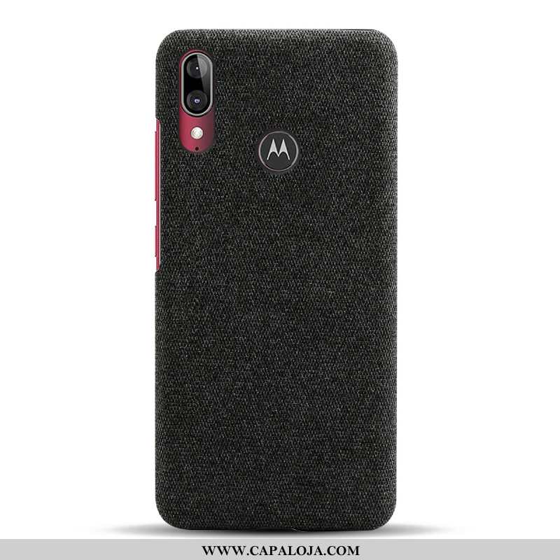 Capa Moto E6 Plus Protetoras Vermelha Telemóvel Tecido Vermelho, Capas Moto E6 Plus Slim Comprar