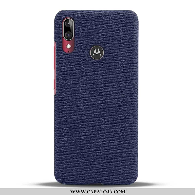 Capa Moto E6 Plus Protetoras Vermelha Telemóvel Tecido Vermelho, Capas Moto E6 Plus Slim Comprar