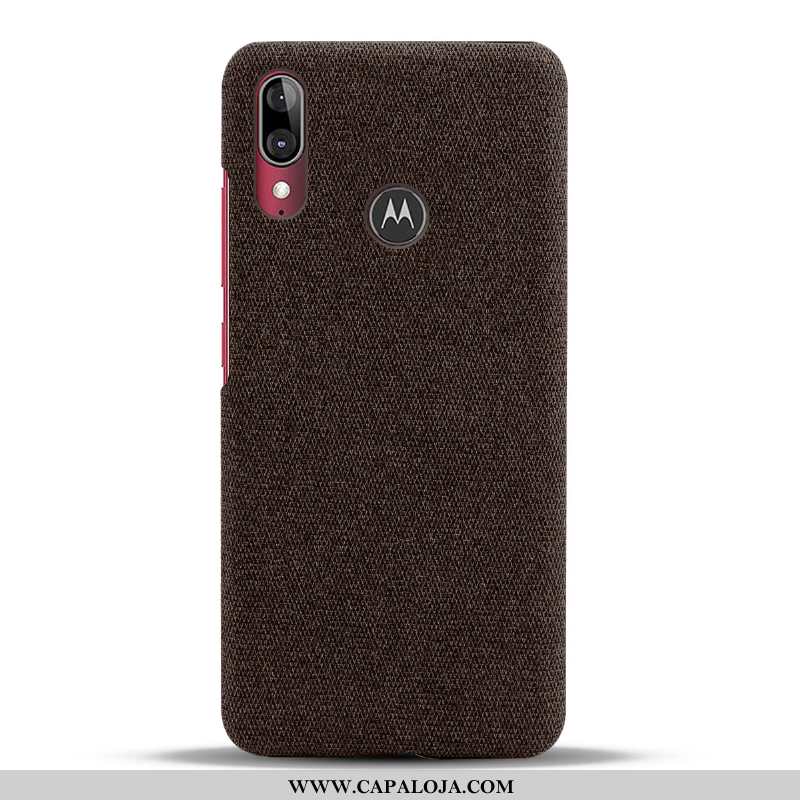 Capa Moto E6 Plus Protetoras Vermelha Telemóvel Tecido Vermelho, Capas Moto E6 Plus Slim Comprar