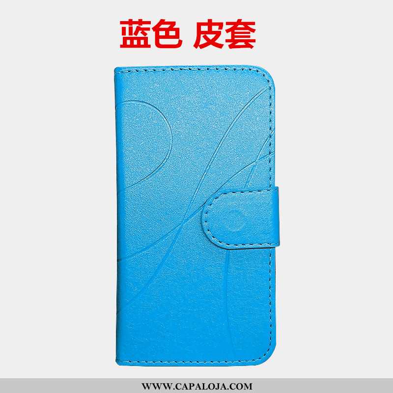 Capa Moto G7 Couro Protetoras Azul Telemóvel, Capas Moto G7 Soft Venda