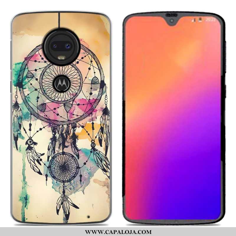 Capa Moto G7 Desenho Animado Nova Capas Personalizado Rosa, Moto G7 Soft Barato