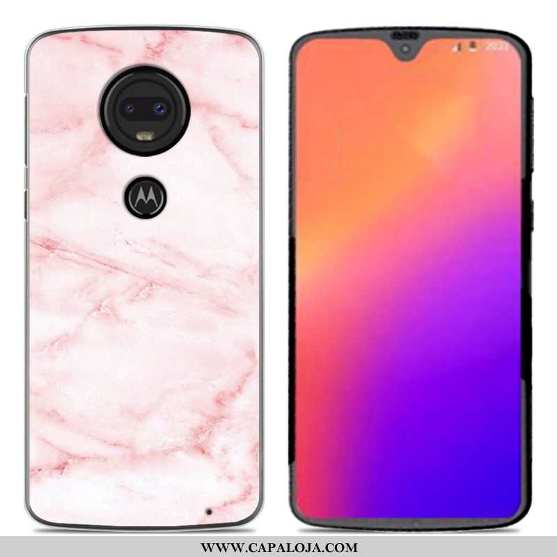 Capa Moto G7 Desenho Animado Nova Capas Personalizado Rosa, Moto G7 Soft Barato