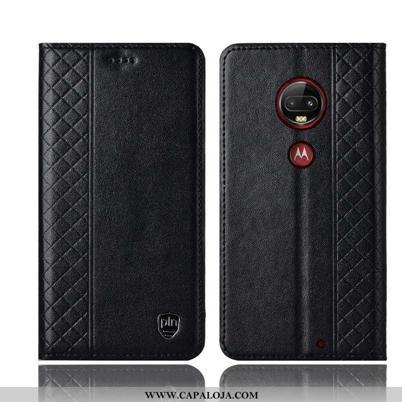 Capa Moto G7 Plus Couro Genuíno Completa Capas Antiqueda Vermelho, Moto G7 Plus Protetoras Online