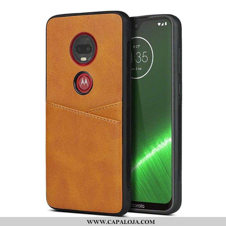 Capa Moto G7 Plus Silicone Telemóvel Capas Amarela Amarelo, Moto G7 Plus Soft Baratas