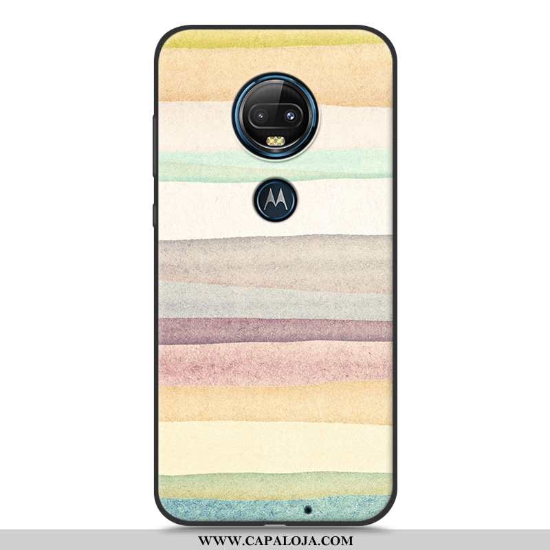 Capa Moto G7 Plus Tendencia Rosa Criativas Capas, Moto G7 Plus Soft Barato