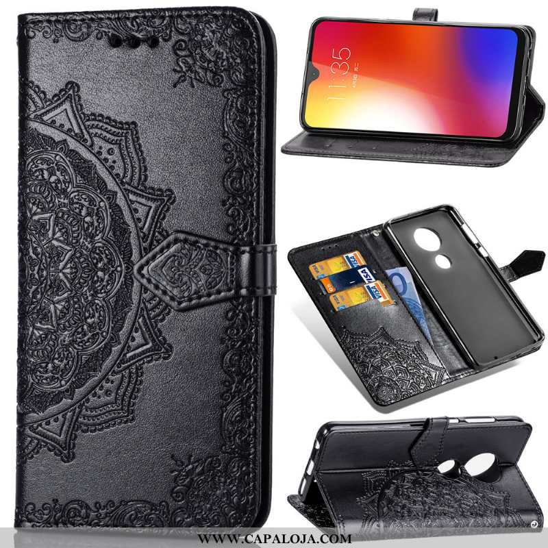 Capa Moto G7 Power Cordao Cases Cover Rosa, Capas Moto G7 Power Couro Baratos