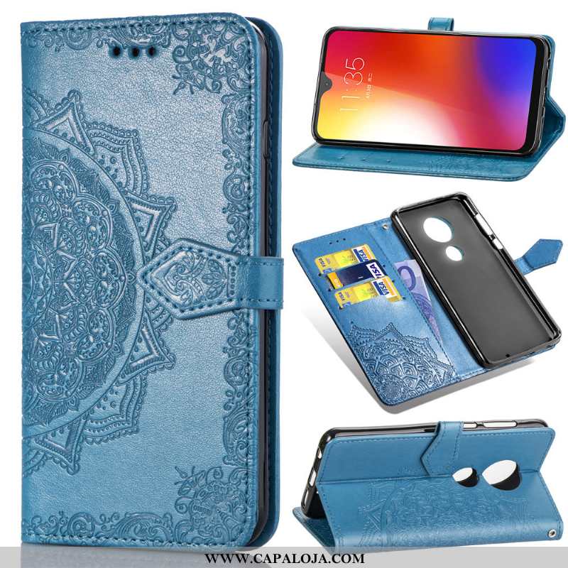 Capa Moto G7 Power Cordao Cases Cover Rosa, Capas Moto G7 Power Couro Baratos