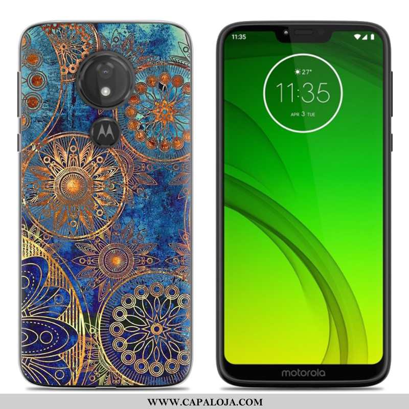 Capa Moto G7 Power Criativas Azul Personalizado Cases, Capas Moto G7 Power Tendencia Baratos