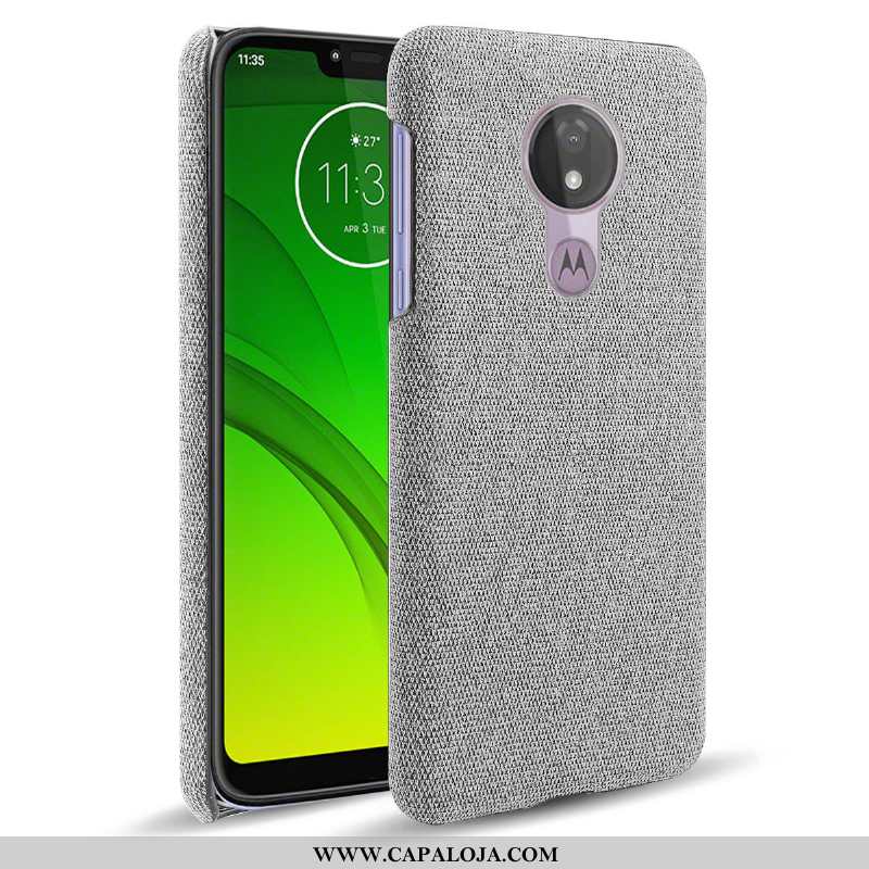 Capa Moto G7 Power Protetoras Antiderrapante Tecido Cinza, Capas Moto G7 Power Barato