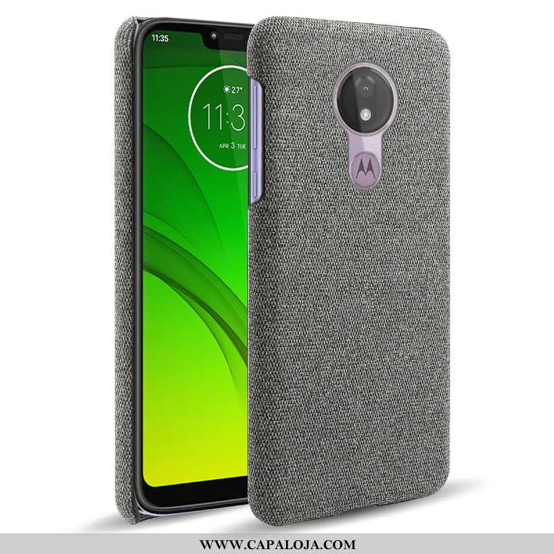 Capa Moto G7 Power Protetoras Antiderrapante Tecido Cinza, Capas Moto G7 Power Barato