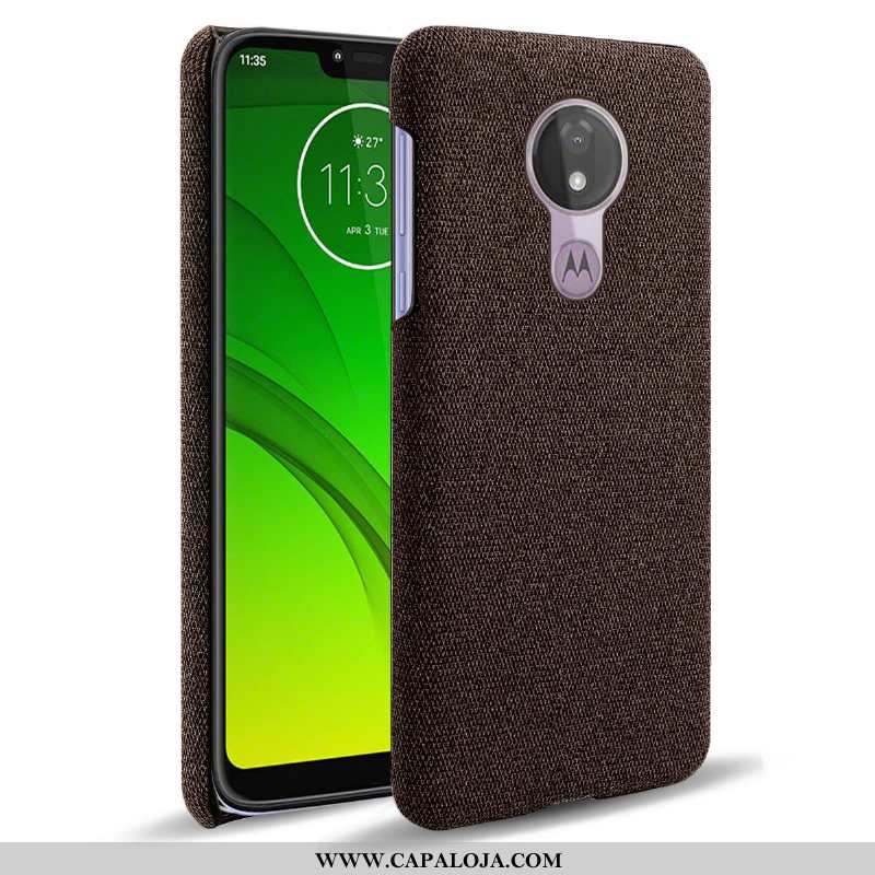 Capa Moto G7 Power Protetoras Antiderrapante Tecido Cinza, Capas Moto G7 Power Barato