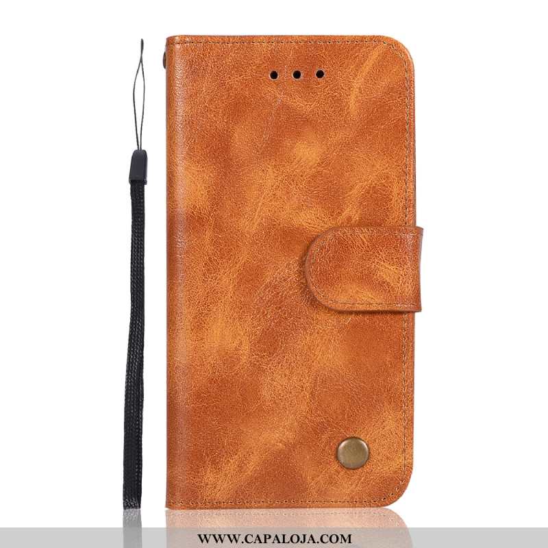 Capa Moto G7 Power Vintage Couro Vermelha Cobre Vermelho, Capas Moto G7 Power Carteira Venda