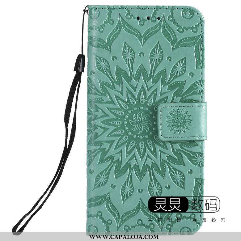 Capa Moto G8 Couro Cases Capas Cover Verde, Moto G8 Protetoras Baratas