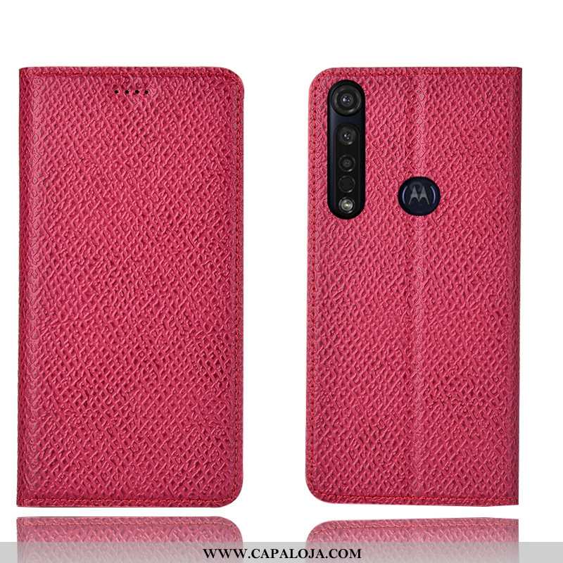 Capa Moto G8 Plus Couro Legitimo Capas Telemóvel Cases Azul Escuro, Moto G8 Plus Protetoras Venda