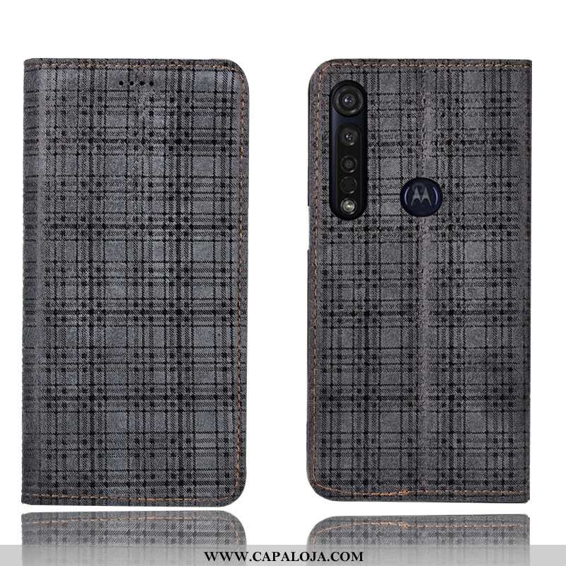 Capa Moto G8 Plus Protetoras Capas Camurça Telemóvel Preto, Moto G8 Plus Couro Legitimo Comprar