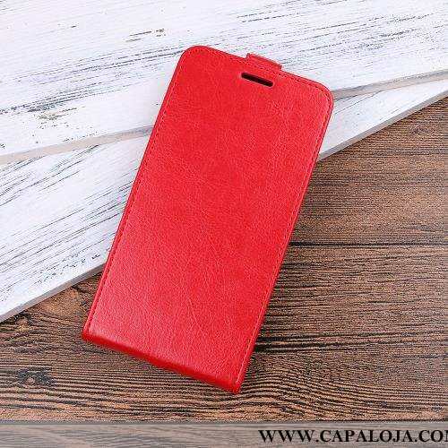 Capa Moto G8 Plus Protetoras Capas Telemóvel Cover Vermelho, Moto G8 Plus Couro Barato