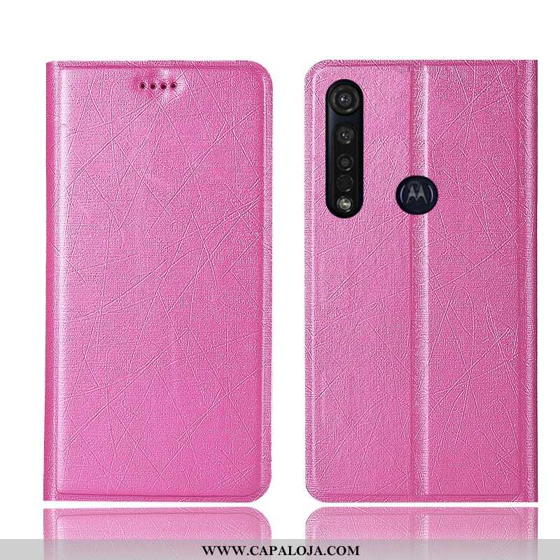 Capa Moto G8 Plus Protetoras Cover Seda Vermelha Rosa, Capas Moto G8 Plus Couro Barato