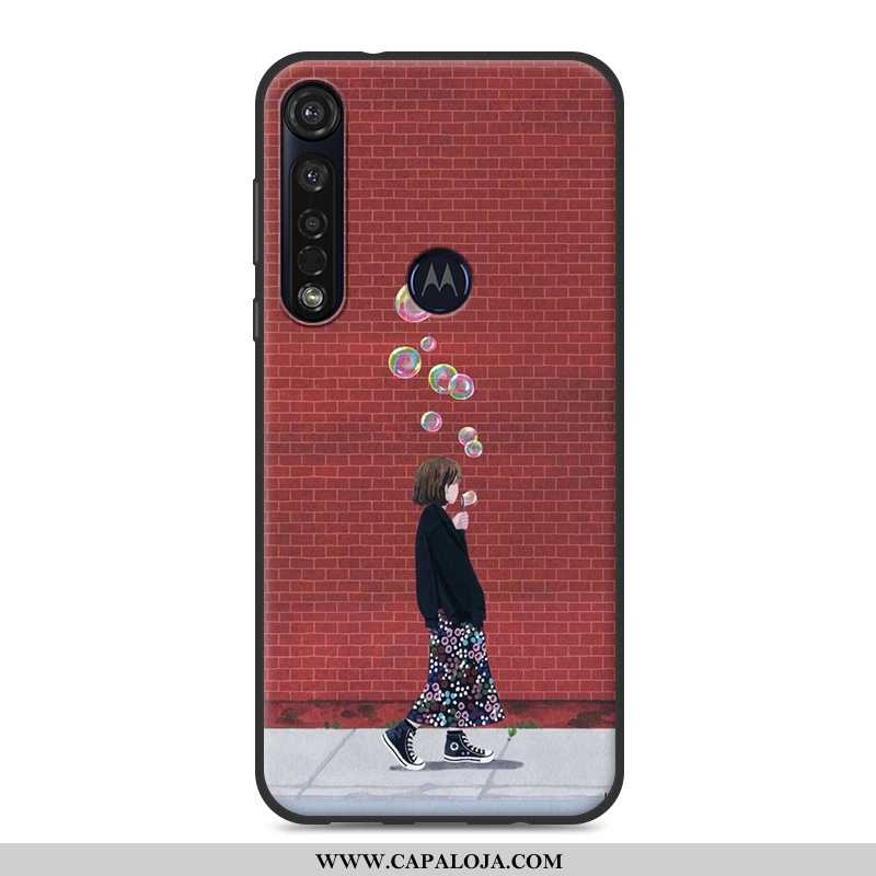 Capa Moto G8 Plus Soft Telemóvel Feminino Rosa, Capas Moto G8 Plus Novas Baratas