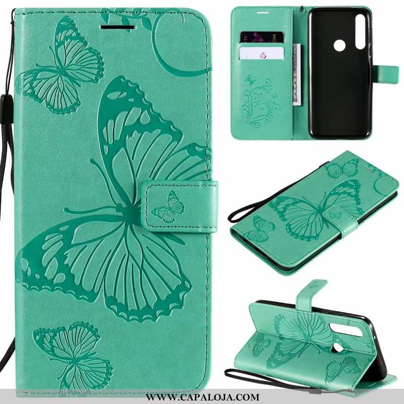 Capa Moto G8 Power Lite Couro Capas Antiqueda Verde, Moto G8 Power Lite Protetoras Baratos