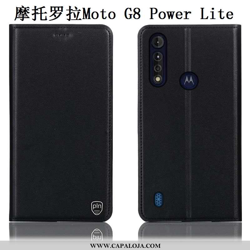 Capa Moto G8 Power Lite Protetoras Antiqueda Capas Cases Preto, Moto G8 Power Lite Couro Legitimo Pr