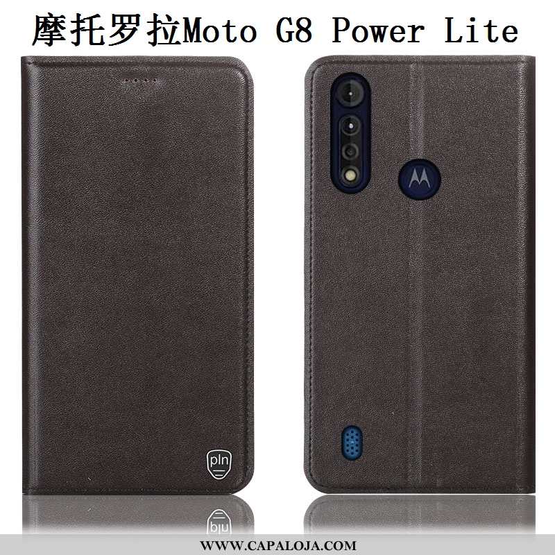 Capa Moto G8 Power Lite Protetoras Antiqueda Capas Cases Preto, Moto G8 Power Lite Couro Legitimo Pr