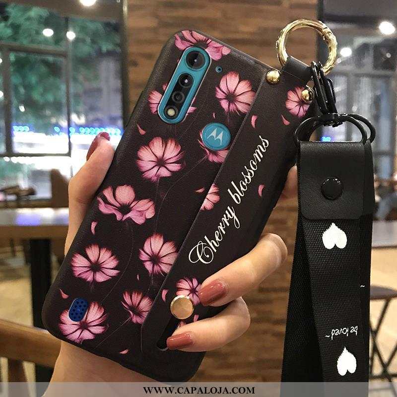 Capa Moto G8 Power Lite Protetoras Tendencia Soft Cases Rosa, Capas Moto G8 Power Lite Cordao Promoç