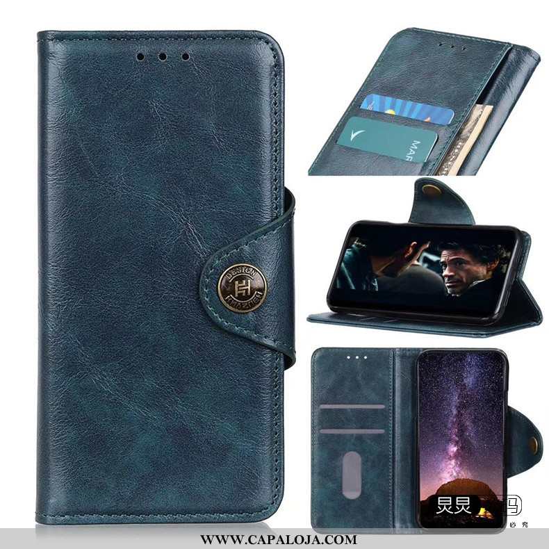 Capa Moto G8 Power Lite Soft Telemóvel Vintage Marrom Castanho, Capas Moto G8 Power Lite Couro Genuí